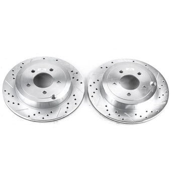 compare product Power Stop 07-10 Ford Edge Rear Evolution Drilled & Slotted Rotors - Pair