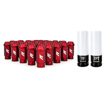 compare product Mishimoto Aluminum Locking Lug Nuts M12x1.5 27pc Set Red