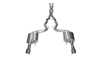 compare product Corsa 2015-2017 Ford Mustang GT 5.0 3in Cat Back Exhaust Polish Dual 4.5in Tip (Xtreme)