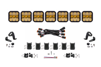 compare product Diode Dynamics SS5 Sport Universal CrossLink 7-Pod Lightbar - Yellow Combo