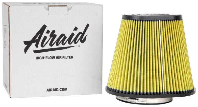 Airaid Universal Air Filter - Cone 6in FLG x 10 - 3/4x7 - 3/4in B x 7x4in T x 9in H - Synthaflow - My Store