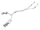 AWE Tuning Audi B9 S5 Sportback Touring Edition Exhaust - Non - Resonated (Silver 102mm Tips) - My Store