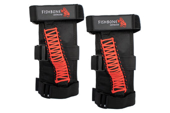 compare product Fishbone Offroad Paracord Grab Handles w/Three Straps Red