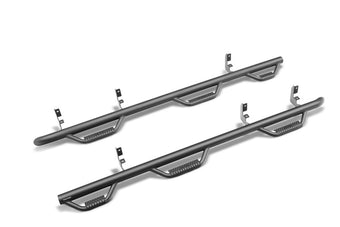 compare product N-Fab Nerf Step 2019 Chevy/GMC 1500 Crew Cab 5ft 8in Bed - Bed Access - Tex. Black - 3in