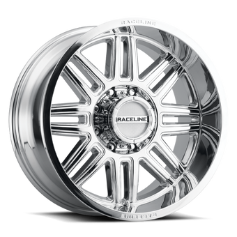 compare product Raceline 948C Split 17x8.5in / 6x139.7 BP / 0mm Offset / 106.1mm Bore - Chrome Wheel