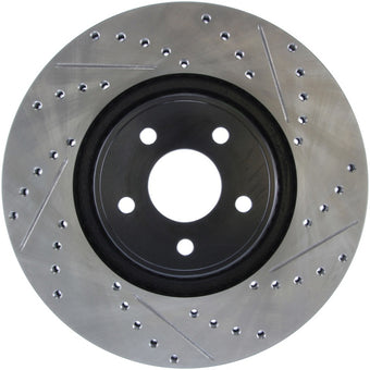 compare product StopTech 14+ Ford Focus ST w/ 335mm Brakes Front Left Slotted & Drilled Rotor