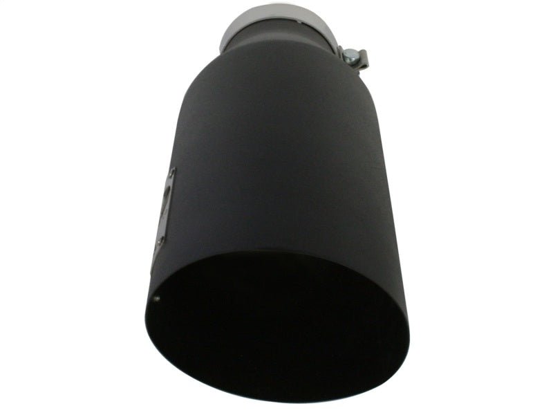 aFe MACHForce XP Exhausts Tips SS - 304 EXH Tip 4In x 7Out x 18L Bolt - On (blk) - My Store