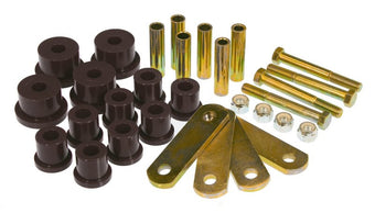 compare product Prothane 64-73 Ford Mustang Rear Spring Bushings w/ HD Shackle Kit - Black