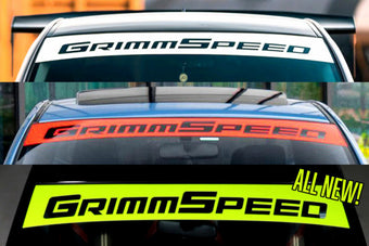 compare product GrimmSpeed 2002+ Subaru WRX/STI / 05-09 Legacy GT Windshield Banner 43in. - White