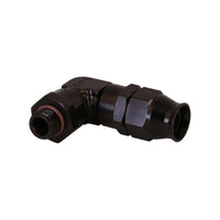 Aeromotive PTFE Hose End - AN - 06 to AN - 08 Hose - 90 Deg - Black Anodized - My Store