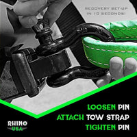 Rhino USA 20Ft Tow Strap/Hitch Combo - My Store