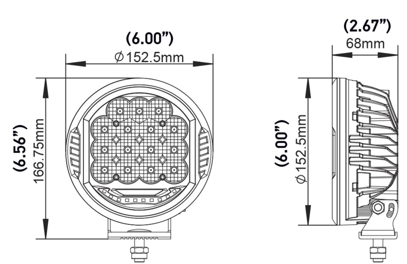 Hella 500 LED Driving Lamp - Single - My Store
