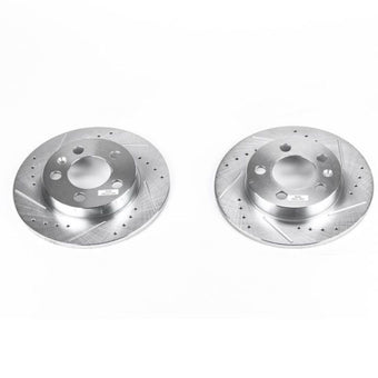 compare product Power Stop 00-06 Audi TT Quattro Rear Evolution Drilled & Slotted Rotors - Pair