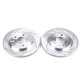 compare product Power Stop 05-14 Ford Mustang Rear Evolution Drilled & Slotted Rotors - Pair