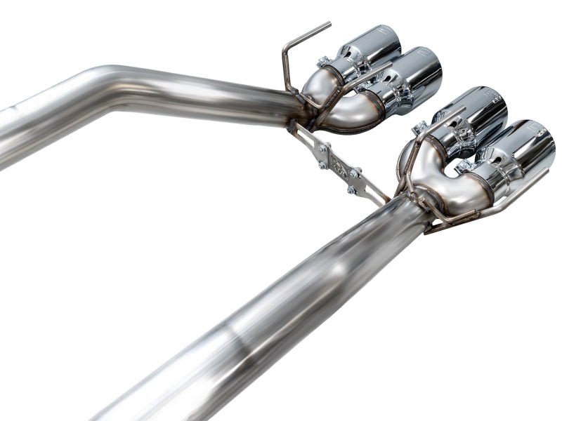AWE Tuning 05 - 07 C6 Chevrolet Corvette 6.0L Track Edition Axle - Back Exhaust w/ Chrome Silver Tips - My Store