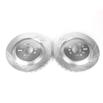 compare product Power Stop 04-07 Cadillac CTS Rear Evolution Drilled & Slotted Rotors - Pair