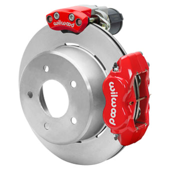 compare product Wilwood 88-98 GM C1500 Rear Electronic Parking Brake Kit Red 12.19in Rotor 3.25in Offset
