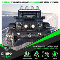 Rhino USA 3/4In D - Ring Shackle Set (2 - Pack)(Green) - My Store