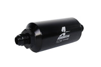 Aeromotive In - Line Filter - (AN - 8 Male) 40 Micron Stainless Mesh Element Bright Dip Black Finish - My Store
