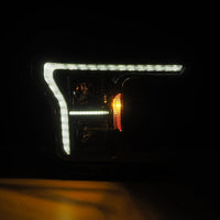 AlphaRex 18 - 20 Ford F - 150 (Req. Conv F150 w/LED) LUXX LED Proj HL Alpha - Blk w/Actv Lt Seq Sig SB DRL - My Store