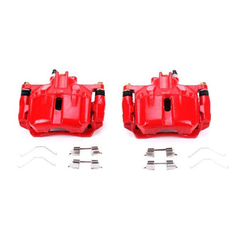 compare product Power Stop 12-15 Honda Civic Front Red Calipers w/Brackets - Pair
