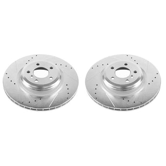 compare product Power Stop 10-15 BMW 550i GT Rear Evolution Drilled & Slotted Rotors - Pair