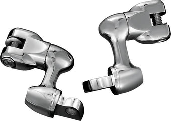 compare product Kuryakyn 2in Adjustable Lockable Offsets With Male Mount Adapter Chrome