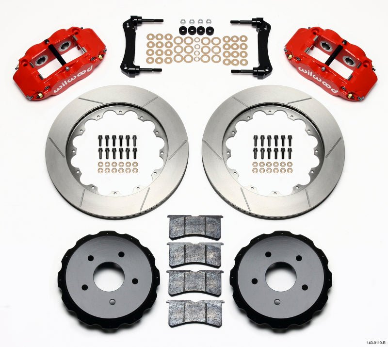 Wilwood Narrow Superlite 4R Rear Kit 14.00in Red 97 - 04 Corvette C5/Z06 05 - 13 C6 - My Store