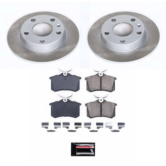 compare product Power Stop 02-05 Audi A4 Quattro Rear Semi-Coated Rotor Kit