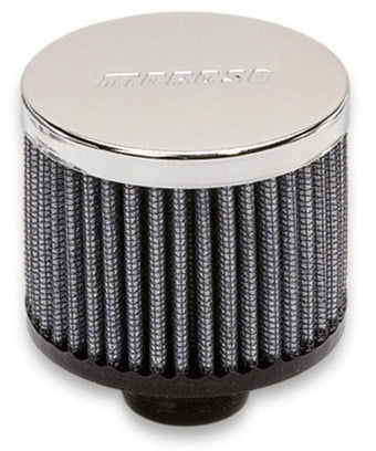 compare product Moroso Filtered Valve Cover Breather - Push-In - No Hood - 1.22in ID