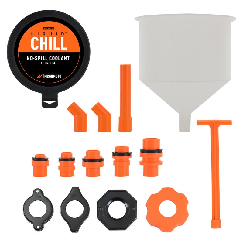 Mishimoto No - Spill Coolant Funnel Kit 15pc Set - My Store