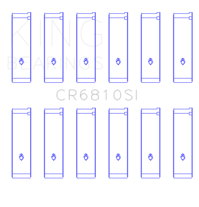King Engine Bearings Chrysler 215 (Size +0.25mm) Connecting Rod Bearing Set - My Store