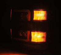 AlphaRex 15 - 18 Chevy 2500HD NOVA LED Proj Headlights Plank Style Black w/Activ Light/Seq Signal/DRL - My Store
