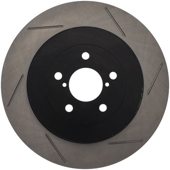 compare product StopTech Power Slot 04 STi Rear Left Slotted Rotor