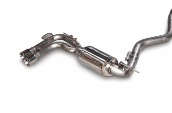 compare product AWE Tuning BMW F3X N20/N26 328i/428i Touring Edition Exhaust Quad Outlet - 80mm Diamond Black Tips