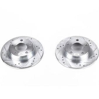 compare product Power Stop 98-04 Audi A6 Quattro Rear Evolution Drilled & Slotted Rotors - Pair