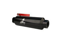 Aeromotive In - Line AN - 10 Filter w/Shutoff Valve 100 Micron SS Element - Black Anodize Finish - My Store