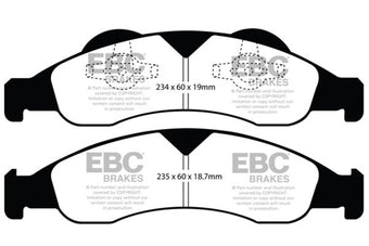 compare product EBC 07-09 Ford Expedition 5.4 2WD Yellowstuff Front Brake Pads
