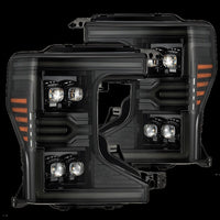 AlphaRex 20 - 22 Ford F - 250/350/450 SD NOVA - Series LED Proj Headlights Alpha - Bk w/Acv Light SS & SBDRL - My Store