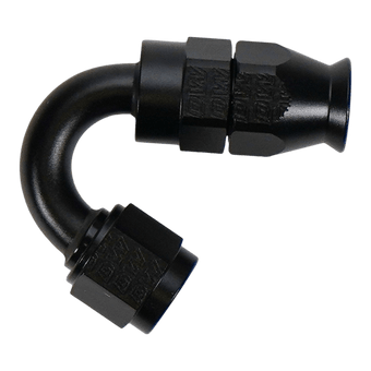 compare product DeatschWerks 6AN Female Flare Swivel (Incl Ferule/Olive) 150-degree Hose End PTFE