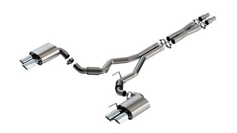 compare product Borla 2024 Ford Mustang GT 5.0L V8 3 in ATAK Catback Non-Active Exhaust- Chrome Quad Tip