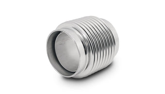 compare product Vibrant 1.50in ID x 2.75in Long 321SS Electro Polished Motorsport Bellows w/Neck & Liner
