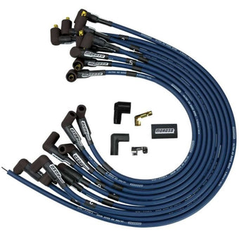 compare product Moroso Chevrolet Small Block Ignition Wire Set - Ultra 40 - Unsleeved - Non-HEI - Over Valve - Blue