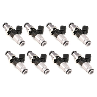 compare product Injector Dynamics 2600-XDS Injectors - 60mm Length - 14mm Top - 14mm Bottom Adapter (Set of 8)