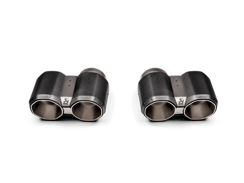 Akrapovic 2021+ BMW G87 M2, G80 M3 & G82 M4 Octagonal Carbon Design Tail Pipe Set - My Store