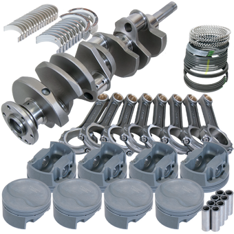 compare product Eagle Ford FE 4.250in Crank 6.700in I-Beam Rods -20cc Inv Dome 4.160in Pistons Rotating Assembly