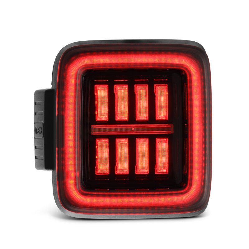 AlphaRex 18 - 23 Jeep Wrangler JL NOVA Prismatic LED Taillights Alpha - Black - My Store