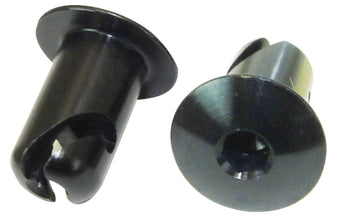 compare product Moroso Quick Fastener - Oval Head - 7/16in x .500in - Aluminum - Black - 10 Pack