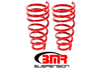 compare product BMR 10-15 5th Gen Camaro V6 Rear Lowering Springs - Red