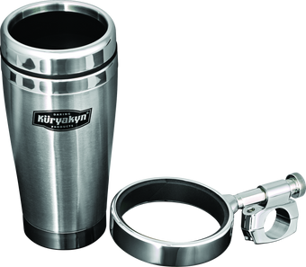 compare product Kuryakyn Drink Holder With Stainless Steel Mug 1 inch Bar Clamp Chrome